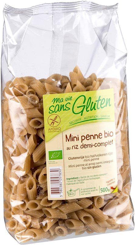 MA VIE S GLUT Mini Penne Riz semi-complet 500g