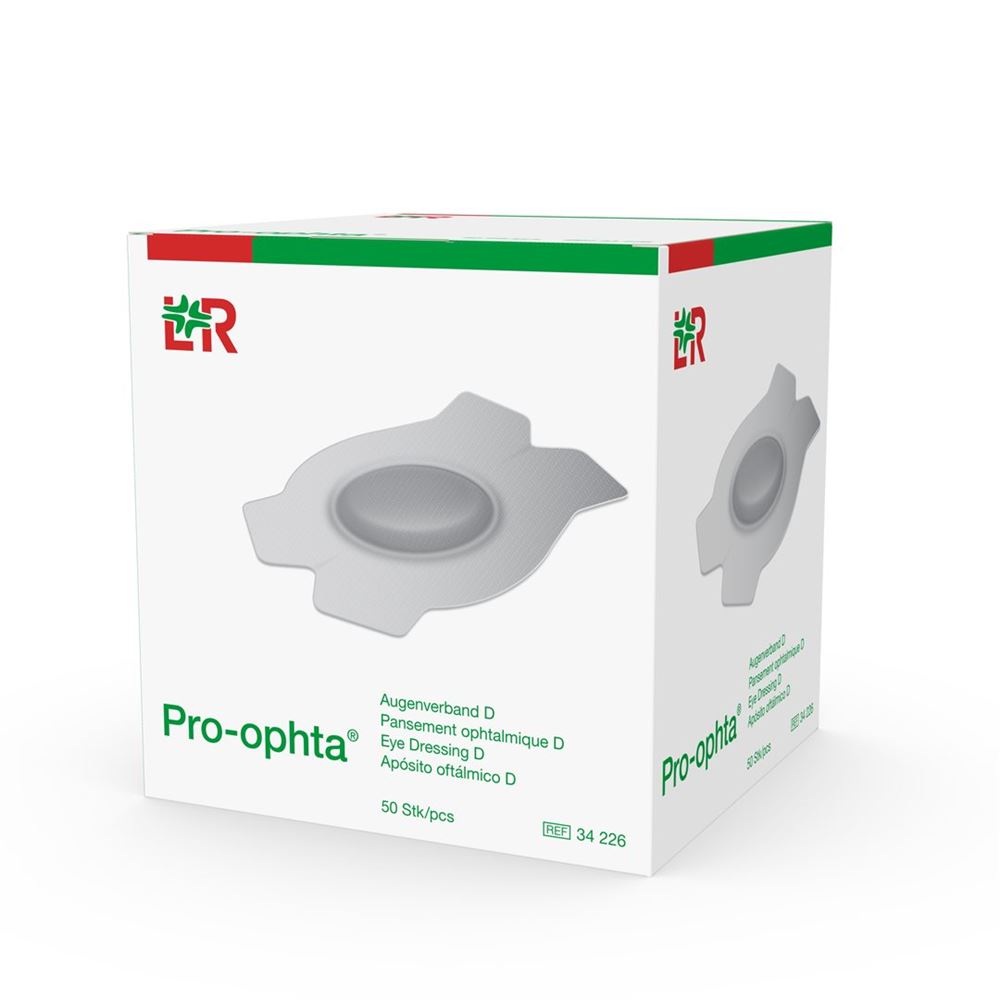 Pansement oculaire Pro-ophta D étanche à la lumière peauf 50 pièces Pansement oculaire Pro-ophta D étanche à la lumière peauf 50 pièces
