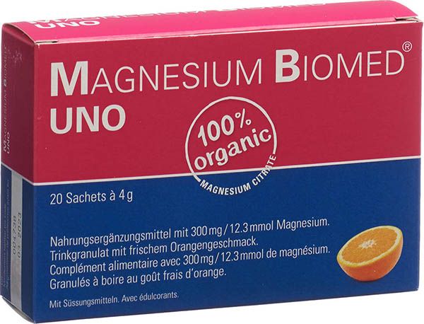 Magnésium BioMed® Uno 20 pièces Magnésium BioMed® Uno 20 pièces