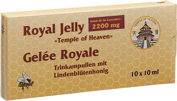 Gelée royale à boire Temple of Heaven 10 x 10ml Gelée royale à boire Temple of Heaven 10 x 10ml