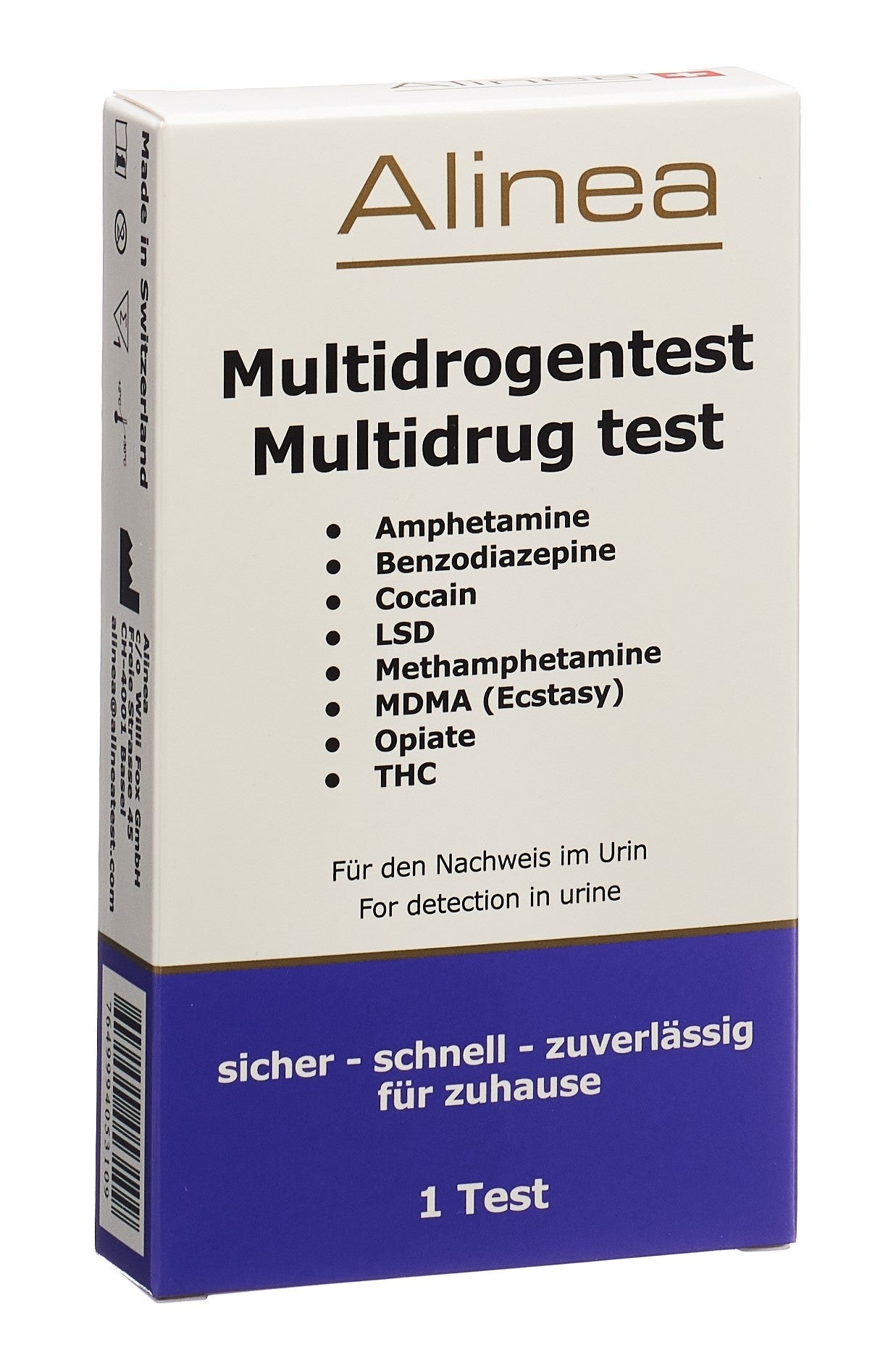 Autotest multi-drogues Alinea 8 urine Autotest multi-drogues Alinea 8 urine