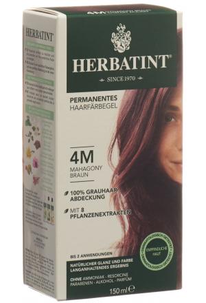 HERBATINT Gel colorant pour cheveux 4M Acajou Châtaigne 150ml HERBATINT Gel colorant pour cheveux 4M Acajou Châtaigne 150ml