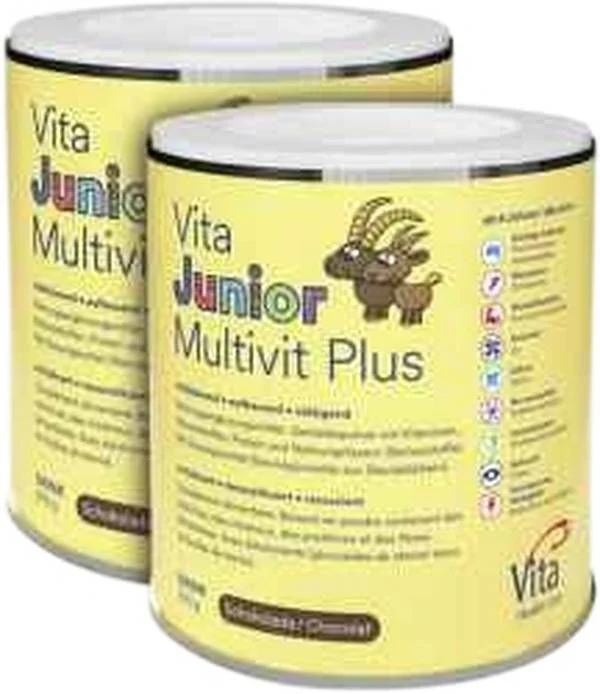 VITA JUNIOR Multivit Plus poudre 2 boîtes de 300g VITA JUNIOR Multivit Plus poudre 2 boîtes de 300g