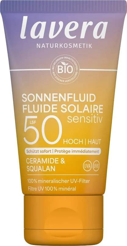 LAVERA Fluide solaire sensitif SPF50 Tb 40 ml
