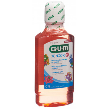 Bain de bouche GUM Junior 6 ans et plus Fl 300ml Bain de bouche GUM Junior 6 ans et plus Fl 300ml