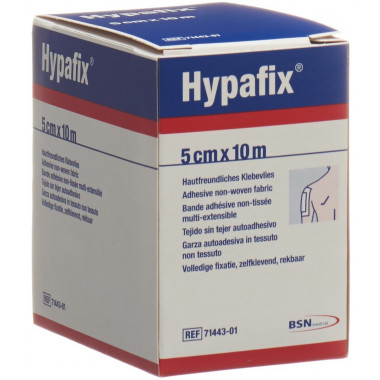 Rouleau de non-tissé adhésif Hypafix 5cmx10m