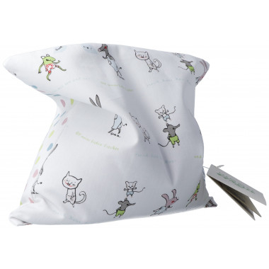 Ciel vert Coussin de colza 20x20cm chères bêtes Ciel vert Coussin de colza 20x20cm chères bêtes