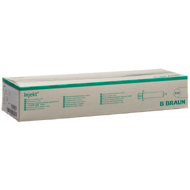 Seringue B. Braun 2ml Luer 2 pièces centrée 100 pièces Seringue B. Braun 2ml Luer 2 pièces centrée 100 pièces