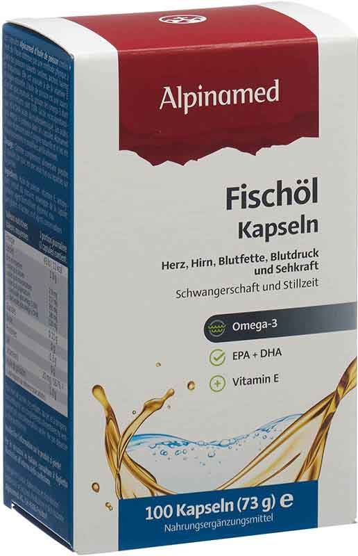 ALPINAMED Huile de poisson en gélules 100 pièces ALPINAMED Huile de poisson en gélules 100 pièces