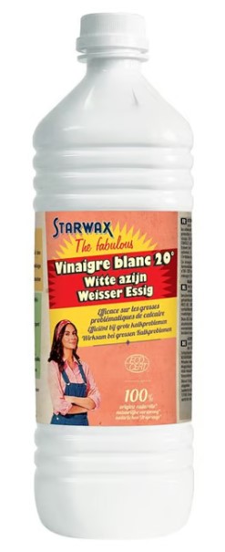 Starwax the fabulous vinaigre blanc 20° sans parfum 1lt Starwax the fabulous vinaigre blanc 20° sans parfum 1lt