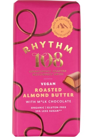 RHYTHM108 Roasted Almond Butter Chocola 100g