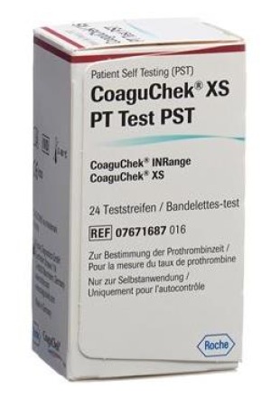COAGUCHEK XS PT PST de/it/nl/fr 2 x 24 pièces