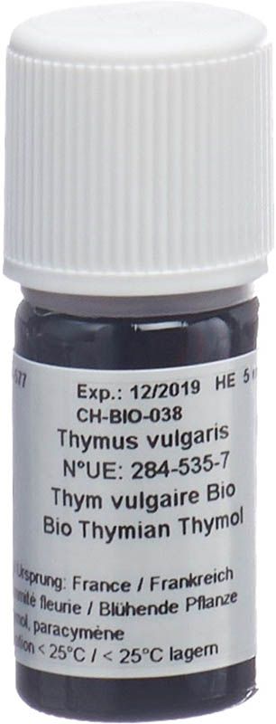 Huile essentielle de thym bio Aromasan 5ml
