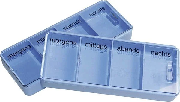 Supair Boîte à comprimés grande 1 jour 4F D/F/I bleu