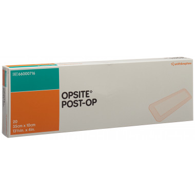 Opsite Post OP pansement film 35x10cm stérile 20 Btl