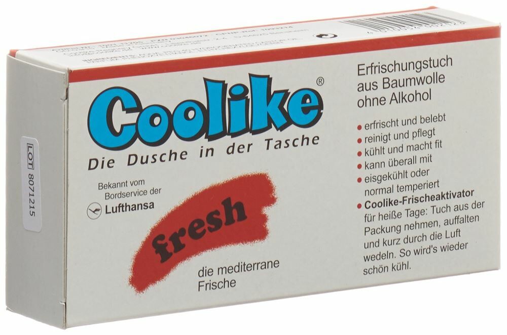 COOLIKE Fresh Lingettes rafraîchissantes sans alcool 5 pièces