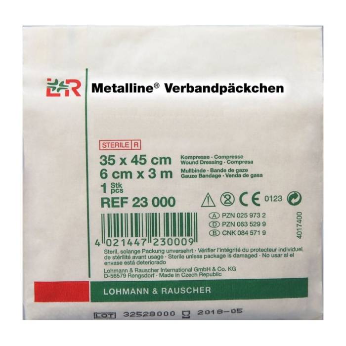 Paquet de pansements Metalline 35x45cm stérile