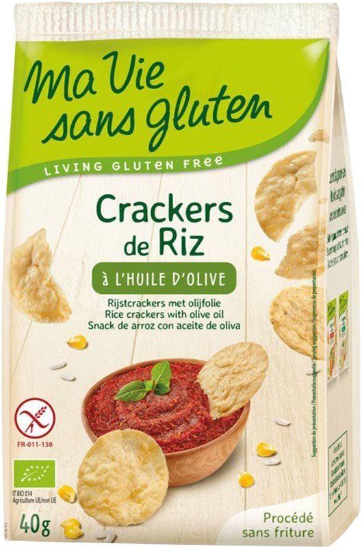 MA VIE S GLUT Crackers de riz à l'huile d'olive 40g