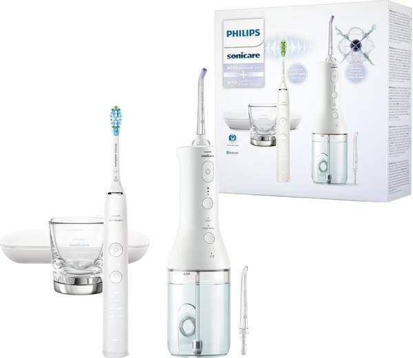 Philips Sonicare Combo DC 9000&Pow Flos blanc/blanc