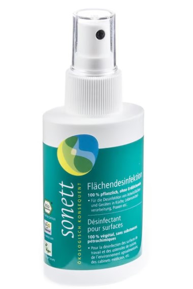Spray désinfectant pour surfaces Sonett 100ml Spray désinfectant pour surfaces Sonett 100ml