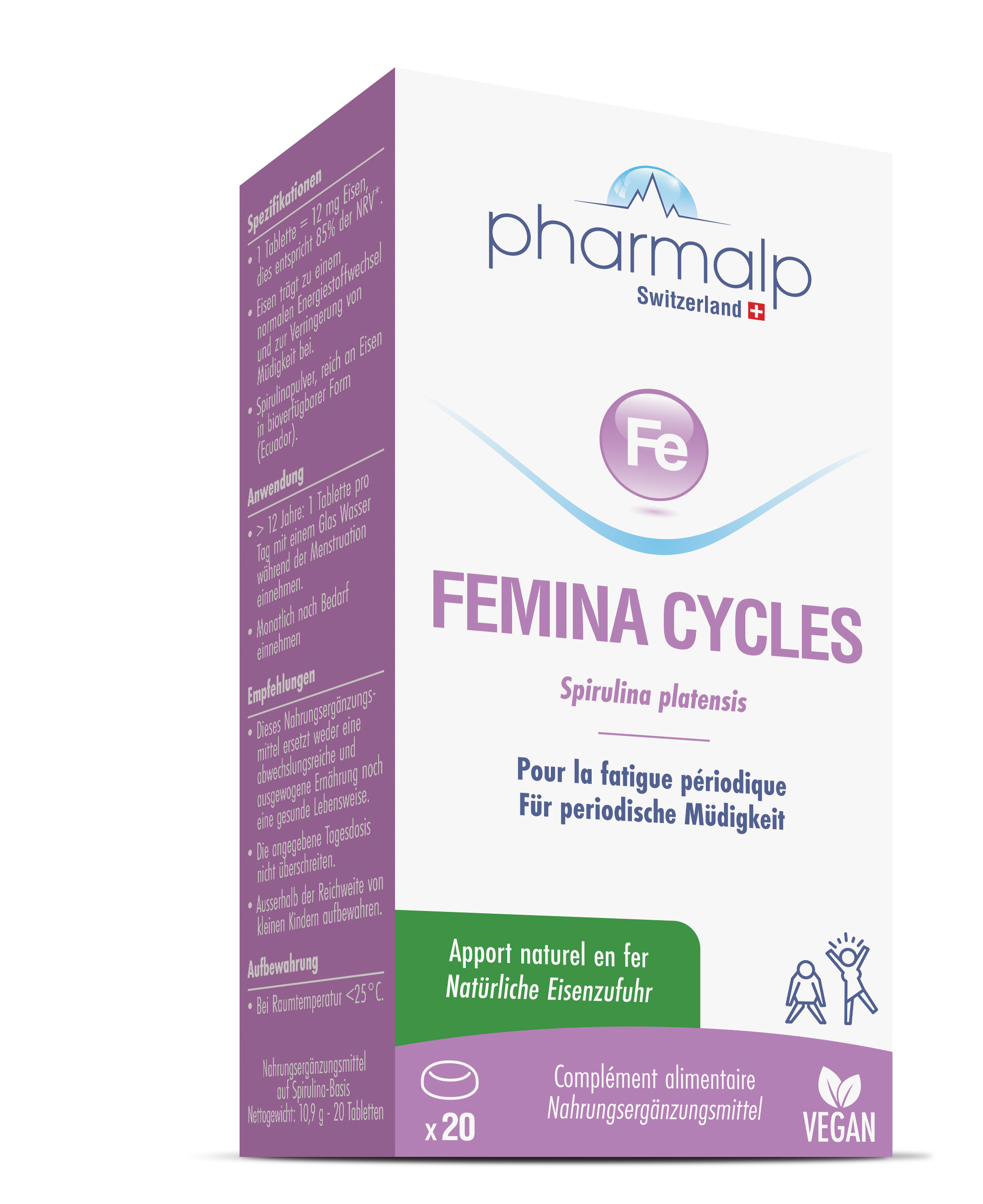 PHARMALP FEMINA CYCLES comprimés 20 pièces PHARMALP FEMINA CYCLES comprimés 20 pièces