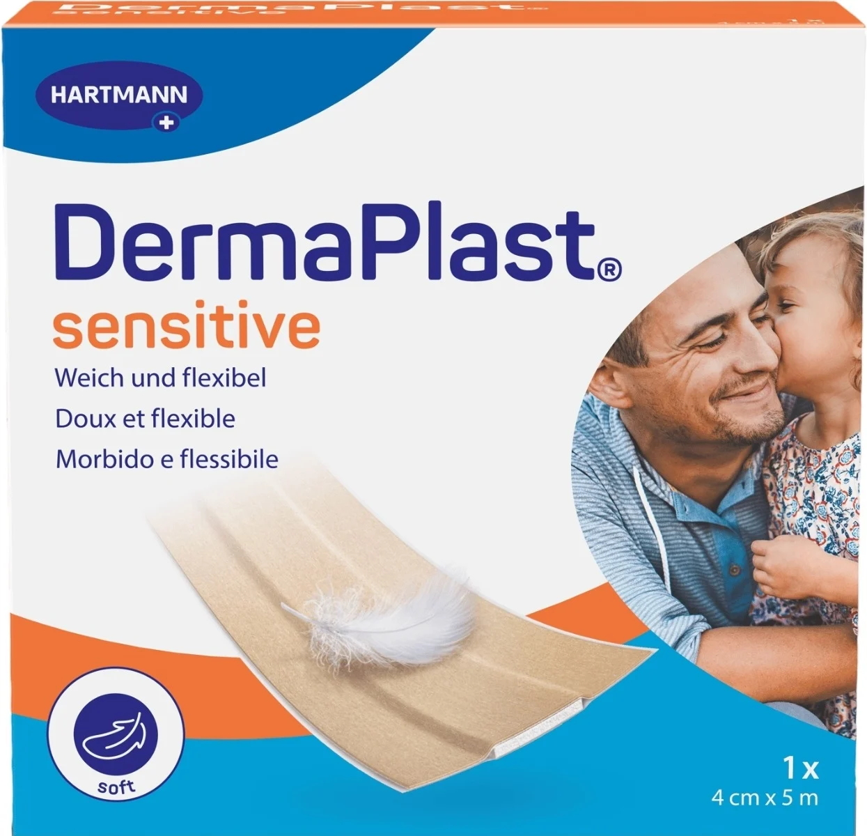 DermaPlast®Sens pansement rapide 4cmx5m blanc