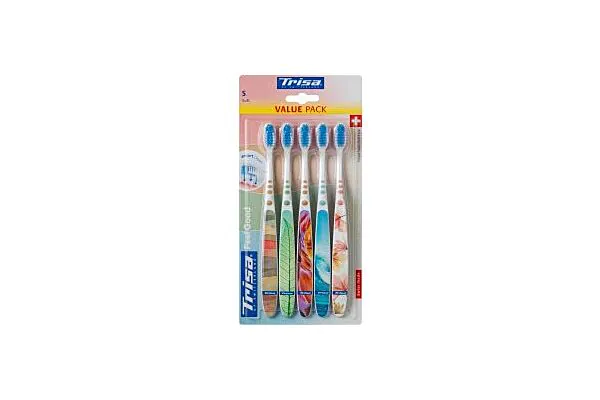 Brosse à dents Trisa Feelgood soft 5 pièces Brosse à dents Trisa Feelgood soft 5 pièces