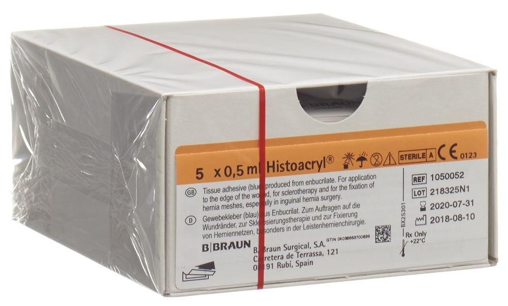 HISTOACRYL colle tissulaire bleu 5 x 0.5ml