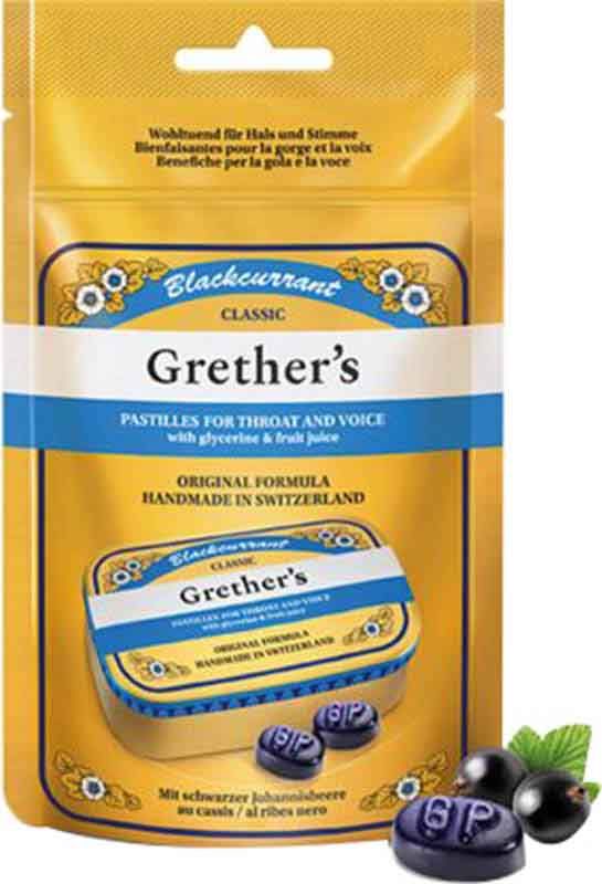 Pastilles de cassis Grethers 110g Pastilles de cassis Grethers 110g