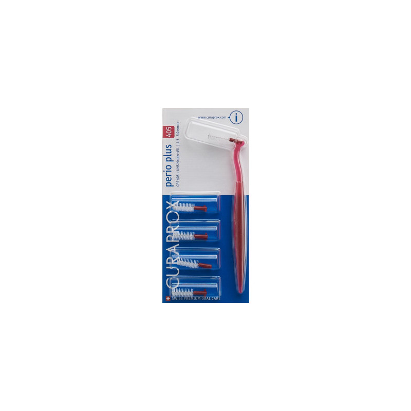 Curaprox CPS 405 perio plus 5 brosses interdentaires +support Curaprox CPS 405 perio plus 5 brosses interdentaires +support