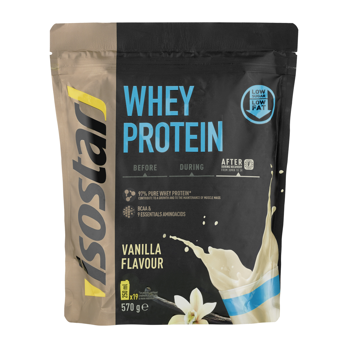 Isostar Whey Protein poudre vanille 570g Isostar Whey Protein poudre vanille 570g
