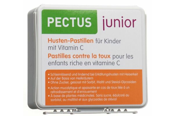Pectus Junior pastilles contre la toux pour enfants avec vitamine C 24 pièces Pectus Junior pastilles contre la toux pour enfants avec vitamine C 24 pièces