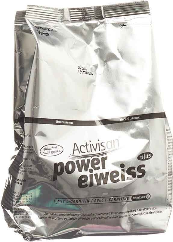 Activisan Power Protéines avec L-Carnitine Vanille 500g Activisan Power Protéines avec L-Carnitine Vanille 500g