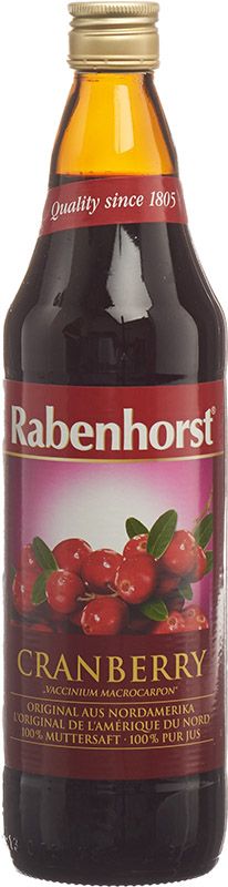 Rabenhorst Jus de canneberge Fl 750ml