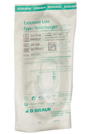 B. BRAUN Extension Heidelb 140cm Luer Lock B. BRAUN Extension Heidelb 140cm Luer Lock