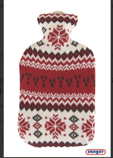 SÖNGER Bouillotte Naturkau Strickb 2l Nordstern