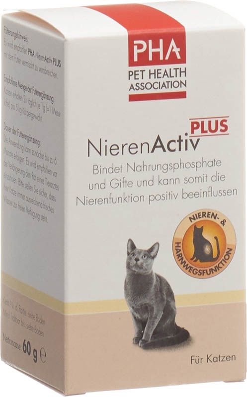 PHA NierenActiv PLUS chats chiens Plv Ds 60g