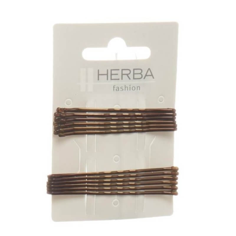 Herba pince 6+6.5cm marron 12 pièces