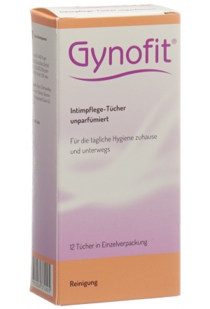 Lingettes d'hygiène intime Gynofit non parfumées 12 pièces