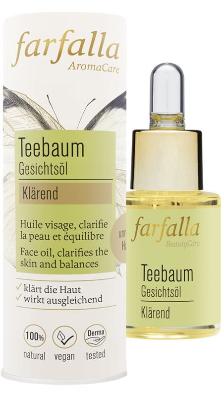 FARFALLA Huile pour le visage Arbre à thé 15ml FARFALLA Huile pour le visage Arbre à thé 15ml