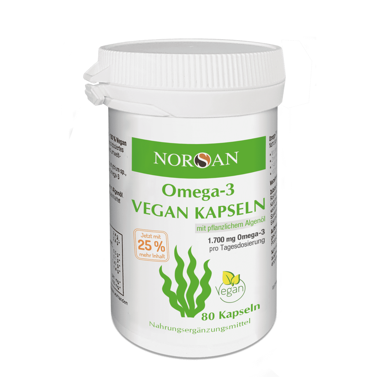 NORSAN Capsules Oméga-3 végétaliennes 80 pièces NORSAN Capsules Oméga-3 végétaliennes 80 pièces