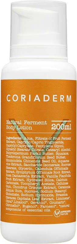 CORIADERM Natural Ferment Body Lotion Disp 200ml CORIADERM Natural Ferment Body Lotion Disp 200ml