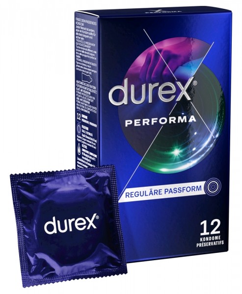Préservatif Durex Performa pour des rapports sexuels prolongés 12 pièces Préservatif Durex Performa pour des rapports sexuels prolongés 12 pièces