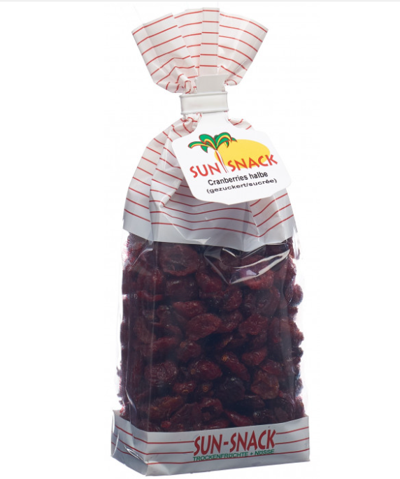 Sun Snack Cranberries avec sucre Btl 200g