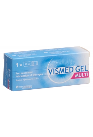 VISMED Gel 3 mg/ml Multi Hydrogel Mouillage de l'œil 10ml VISMED Gel 3 mg/ml Multi Hydrogel Mouillage de l'œil 10ml
