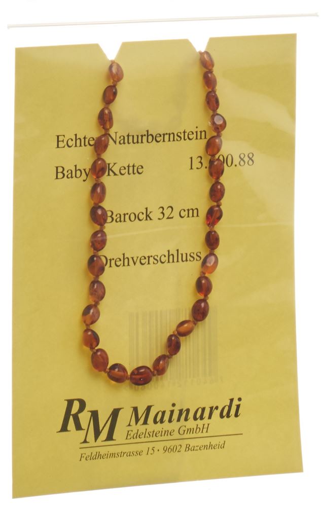 MAINARDI Ambre naturel 32cm Baroque Fermeture à vis