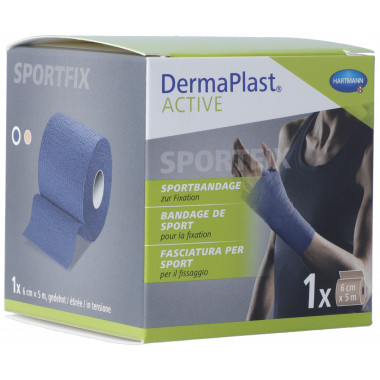 Bandage sportif DermaPlast Active 6cmx5m bleu Bandage sportif DermaPlast Active 6cmx5m bleu