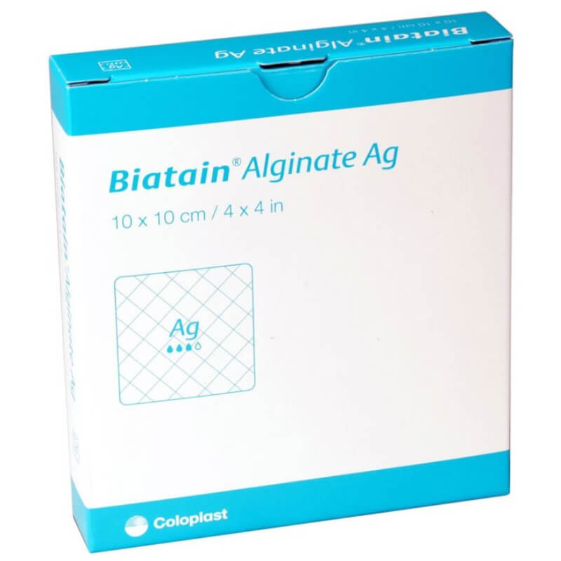 Biatain Alginate Ag 10x10cm 10 pièces