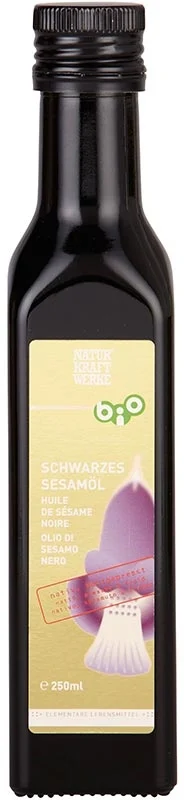 Huile de sésame noir bio NaturKraftWerke 250 ml