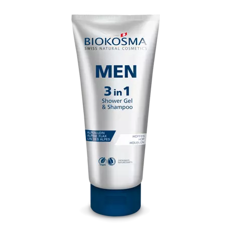 BIOKOSMA Men 3 in1 Shampooing & Gel douche Tube 200 ml